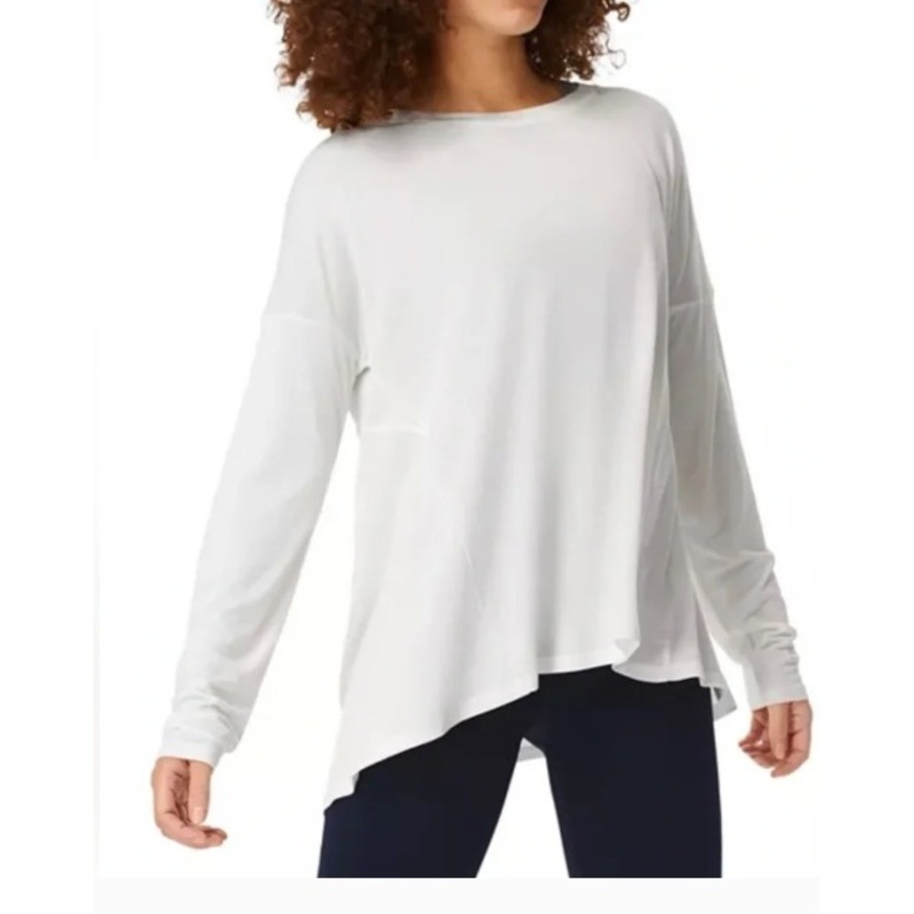 Sweaty Betty White Sweaty Betty Easy Peazy Drapey Stretch‎ Bamboo Top Large